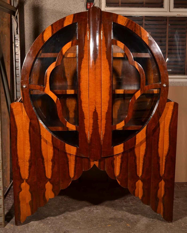 Superb Art Deco 1920s Style Rosewood Display Cabinet