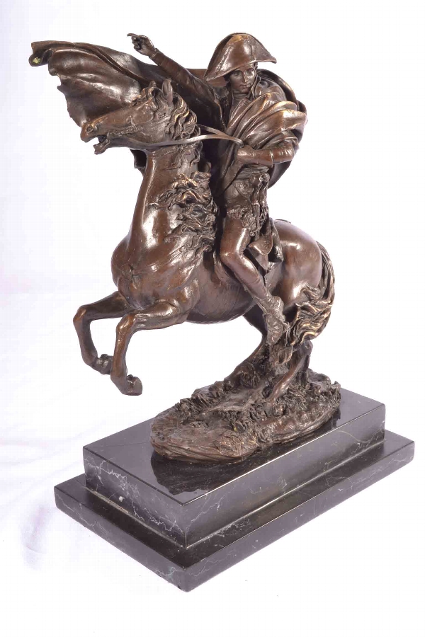 Stunning Bronze Sculpture Napolean on Horseback Claude