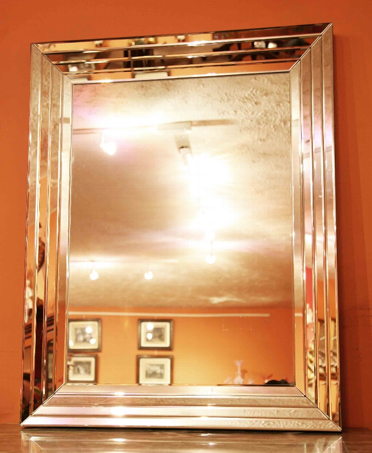 Beautiful and Chic Rectangular Art Deco Mirror