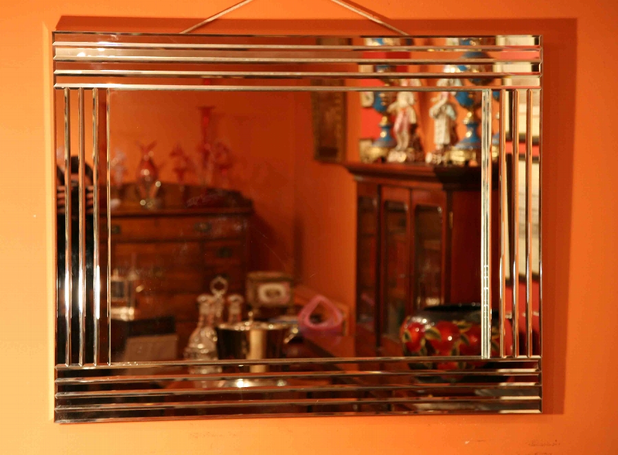 Beautiful and Ultra Chic Rectangular Art Deco Mirror