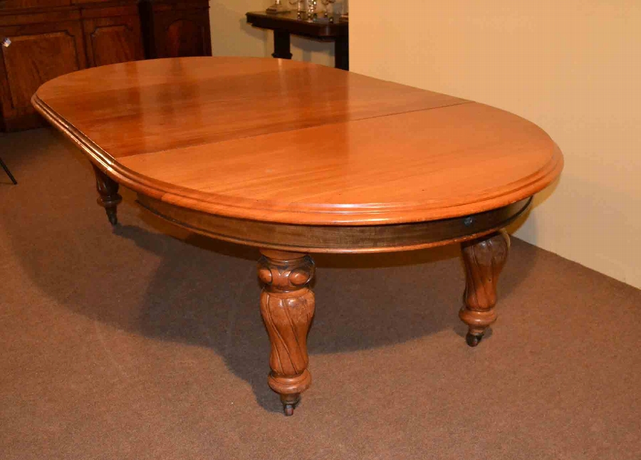 Antique Victorian Dining Table c1860 Mahogany Extending