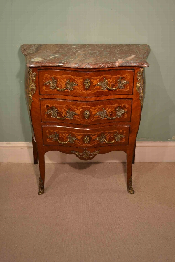 Antique French Louis XV Commode Chest of Drawers C1880