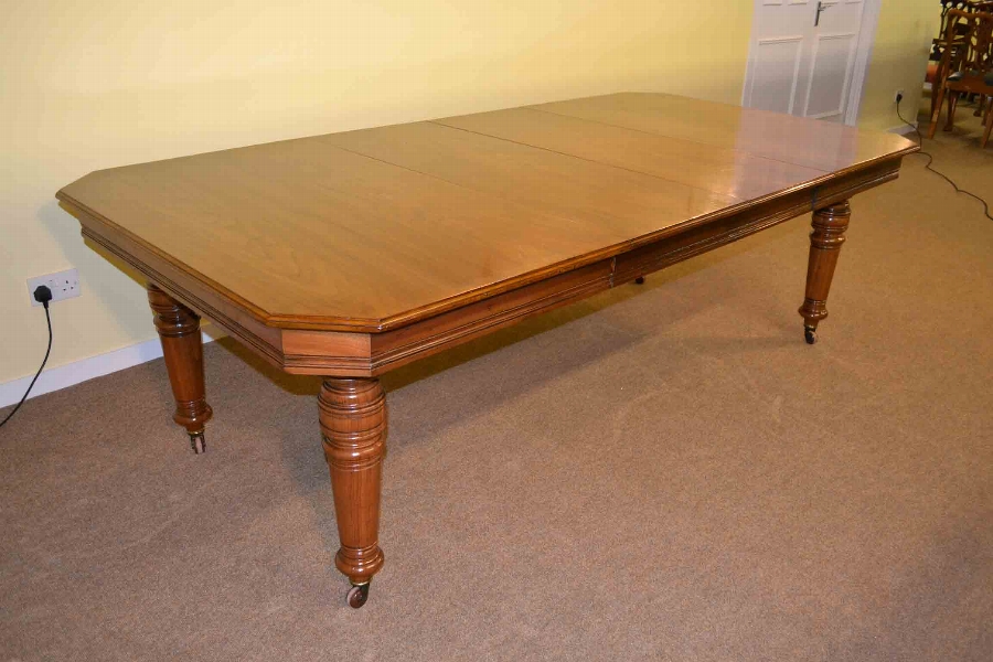 Antique Victorian Dining Table c.1880 8 ft Walnut