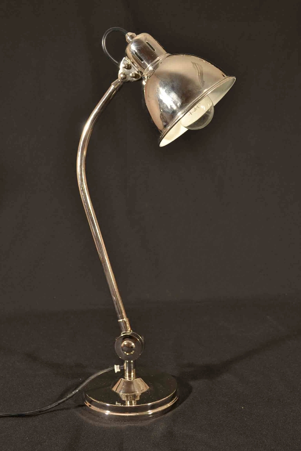 Stylish and Elegant Art Deco Chrome Desk Lamp