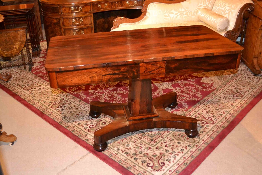 Antique William IV Rosewood Writing / Sofa Table