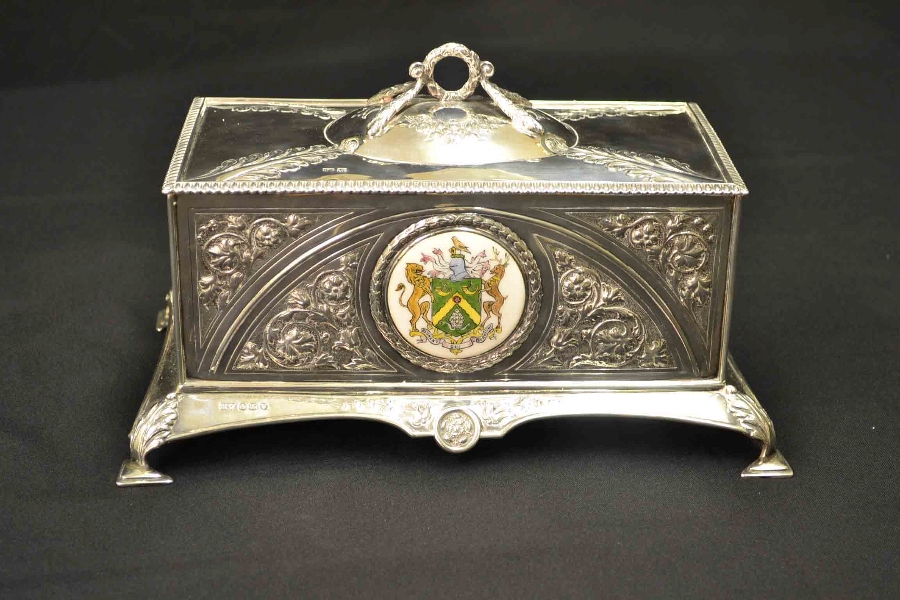 Beautiful English Silver Freedom Casket 1938