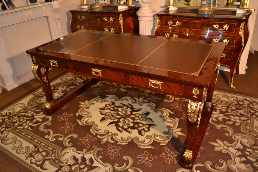 Empire Mahogany & Ormolu mounted Writing Table