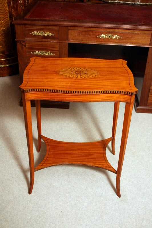 Antique Edwardian Satinwood Occasional Table c.1900