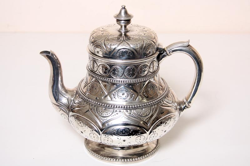 Antique Silver Teapot Hunt & Roskel / Storr & Mortimer