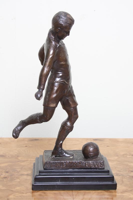 English Football Legend Stanley Matthews Bronze