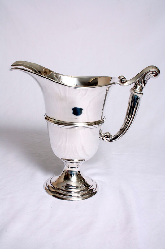 Gorgeous English Silver Plated Helmet Jug Pitcher