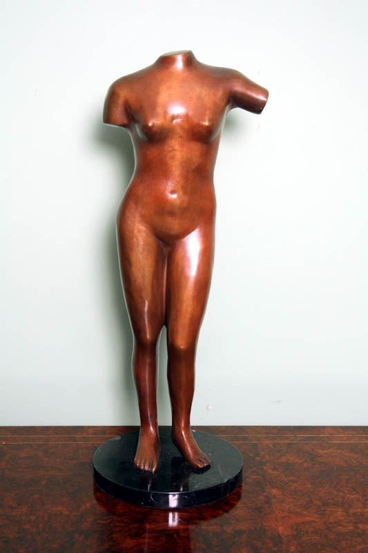 Large Modernistic Venus de Milo Bronze Sculpture