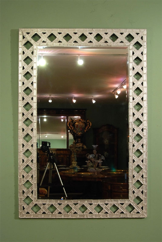 Stunning and Unusual Large Venetian Mirror