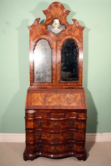 Antique Italian Venetian Bureau Bookcase 18th Century