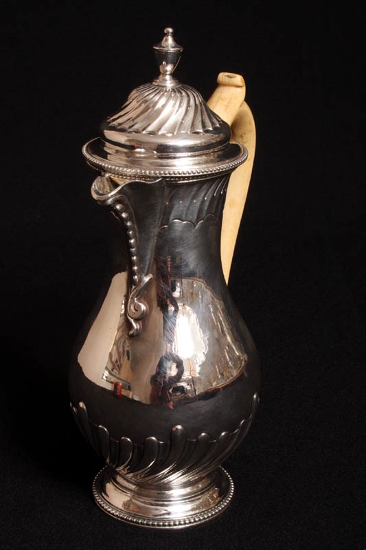 Antique English George II Silver Coffee Pot London 1772