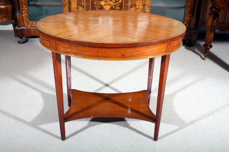 Antique Victorian Satinwood Occasional Table