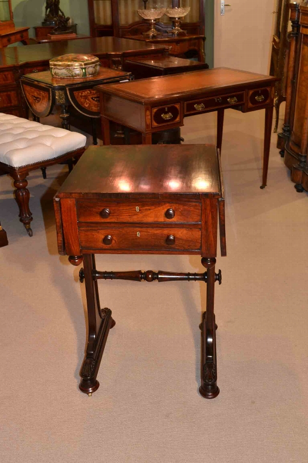 Antique William IV Rosewood Side Table c.1840