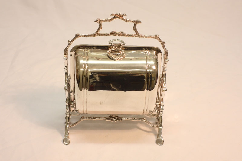 Victorian Silver Plated Biscuit Sweet Container