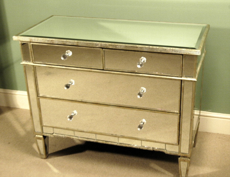 Fabulous Art Deco Mirrored Chest of Drawers