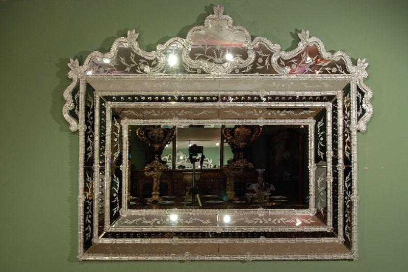 Stunning Huge Venetian Overmantle Mirror