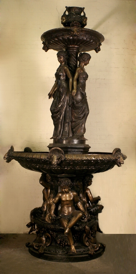 Amazing Victorian Bronze Fountain Display Piece