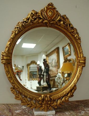 Gorgeous and Stunning Gilded Regency Oval Mirror