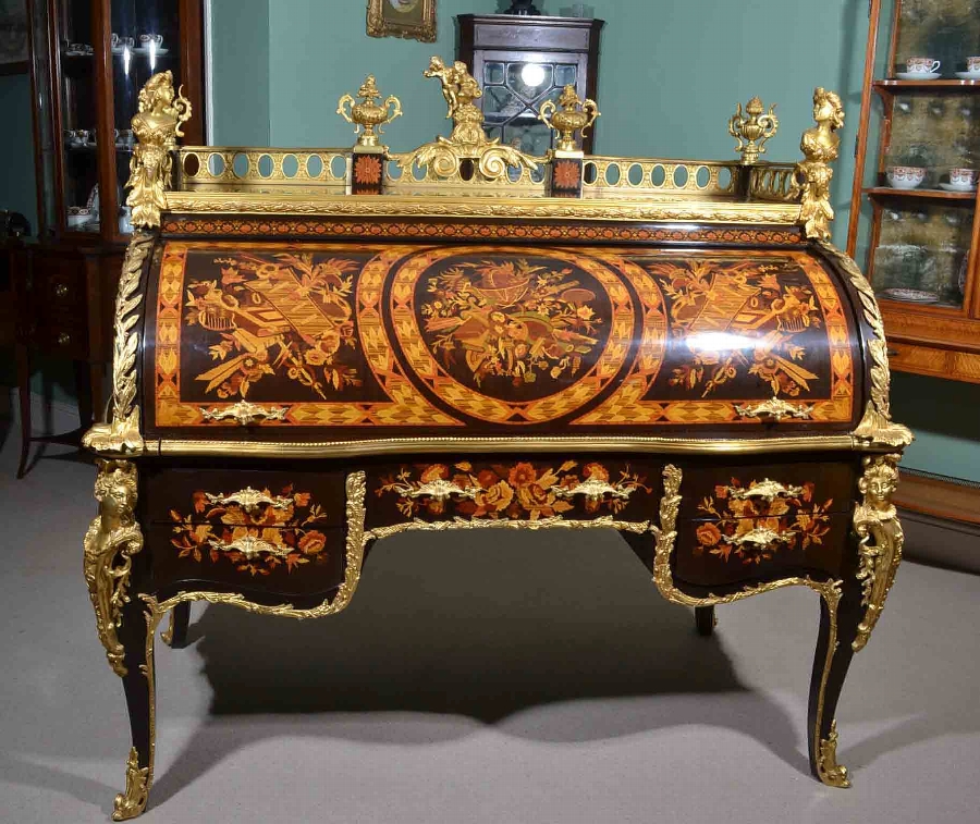 French Louis XV 'Bureau Du Roi" cylinder desk