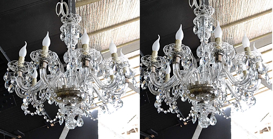 Stunning Pair of Vintage Venetian10 Light Chandeliers