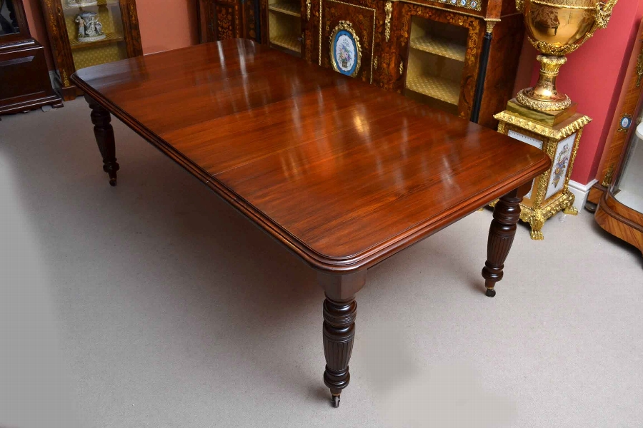 Antique Victorian 8ft Mahogany Dining Table C.1880