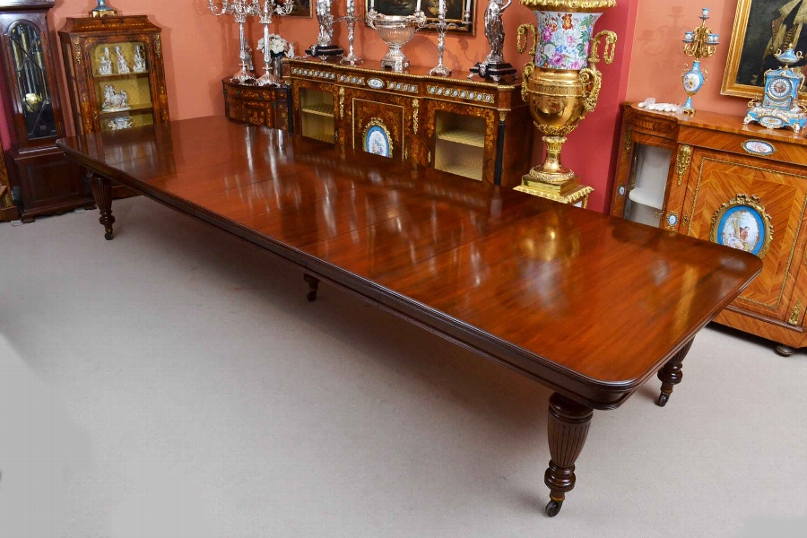 Huge 15FT Antique Victorian Dining / Conference Table