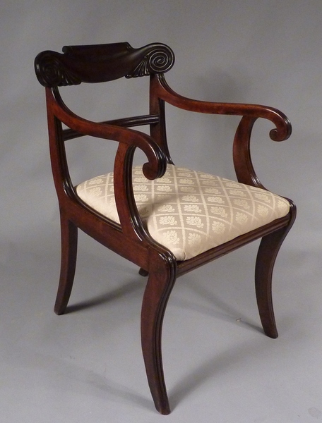 Antique Regency Mahogany Armchair