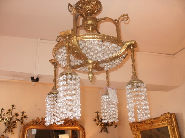 Pair french chandeliers