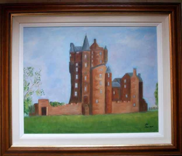 Ballymena Castle Oil painting by Dan Redmond 