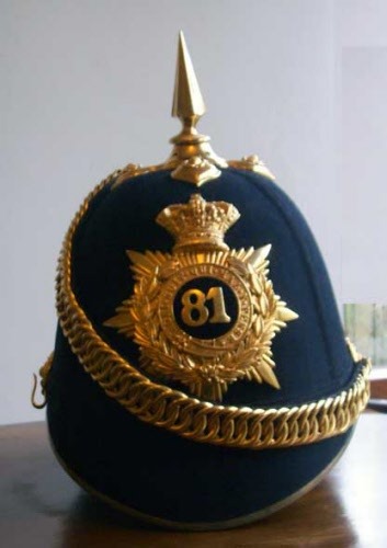 81st [Loyal Lincoln Volunteers] Regiment Officer's Blue Cloth Helmet