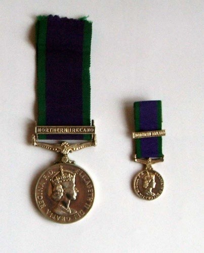PTE LE SINGLETON UDR Medals