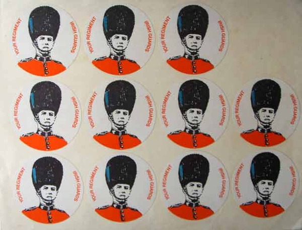 A sheet of stickers Your Regiment