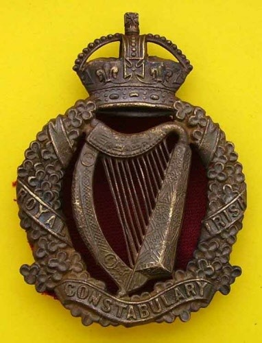 ROYAL IRISH CONSTABULARY O/R HELMET PLATE 