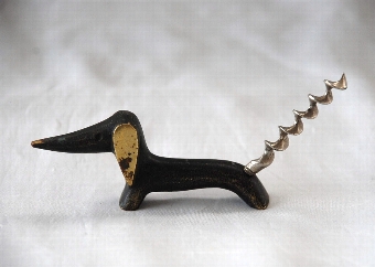 Vintage Walter Bosse Dog Corkscrew Figurine