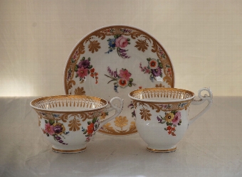 Antique Georgian Spode Porcelain Trio