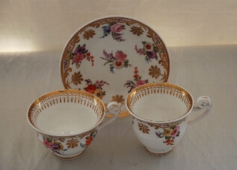 Antique Georgian Spode Porcelain Trio