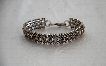 Antique Vintage Turkish Silver Bracelet