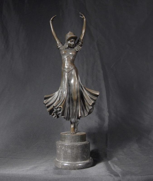 French Bronze Casting Deco Dancer by Chiparus