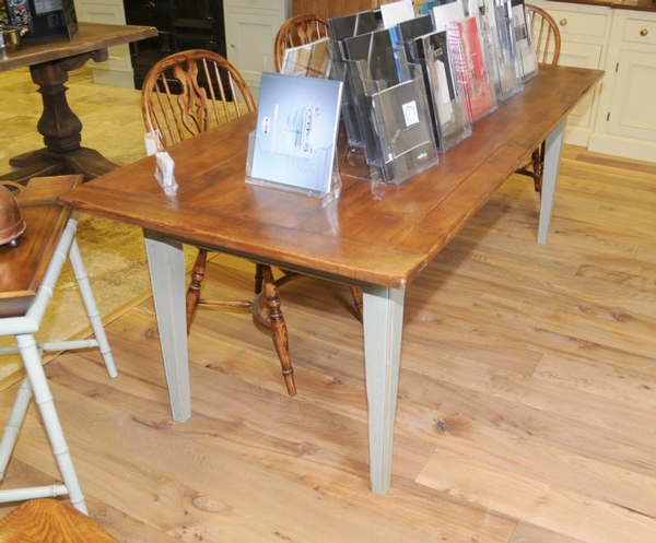 Painted Oak Country Kitchen Refectory Dining Table