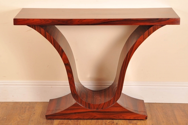 ART DECO ROSEWOOD CONSOLE TABLE OGEE TABLE