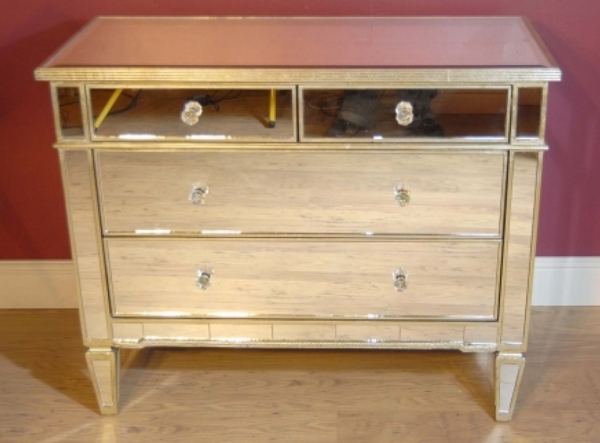ITALIAN ART DECO MIRRORED CHEST DRAWERS CABINET CHESTS COMMODE