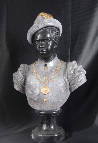 Italian Venetian Blackamoor Bronze Bust Venice