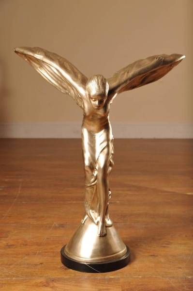 Silver Bronze Flying Lady Rolls Royce Figurine