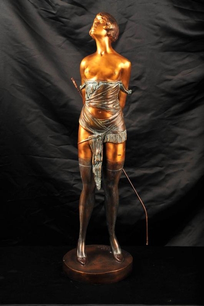 Bronze Figurine Miss Whiplash Signed Bruno Zac Erotica