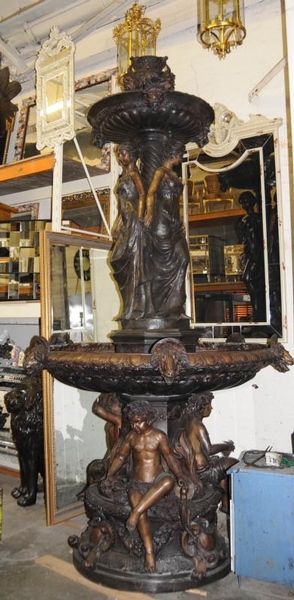 14ft Italian Renaissance Bronze Fountain Water