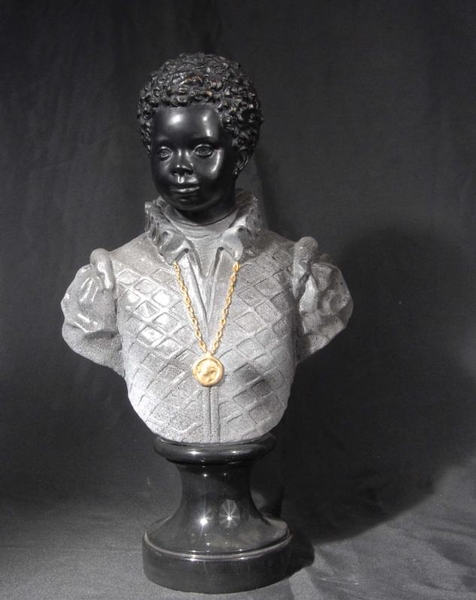 Italian Venetian Boy Blackamoor Bronze Bust